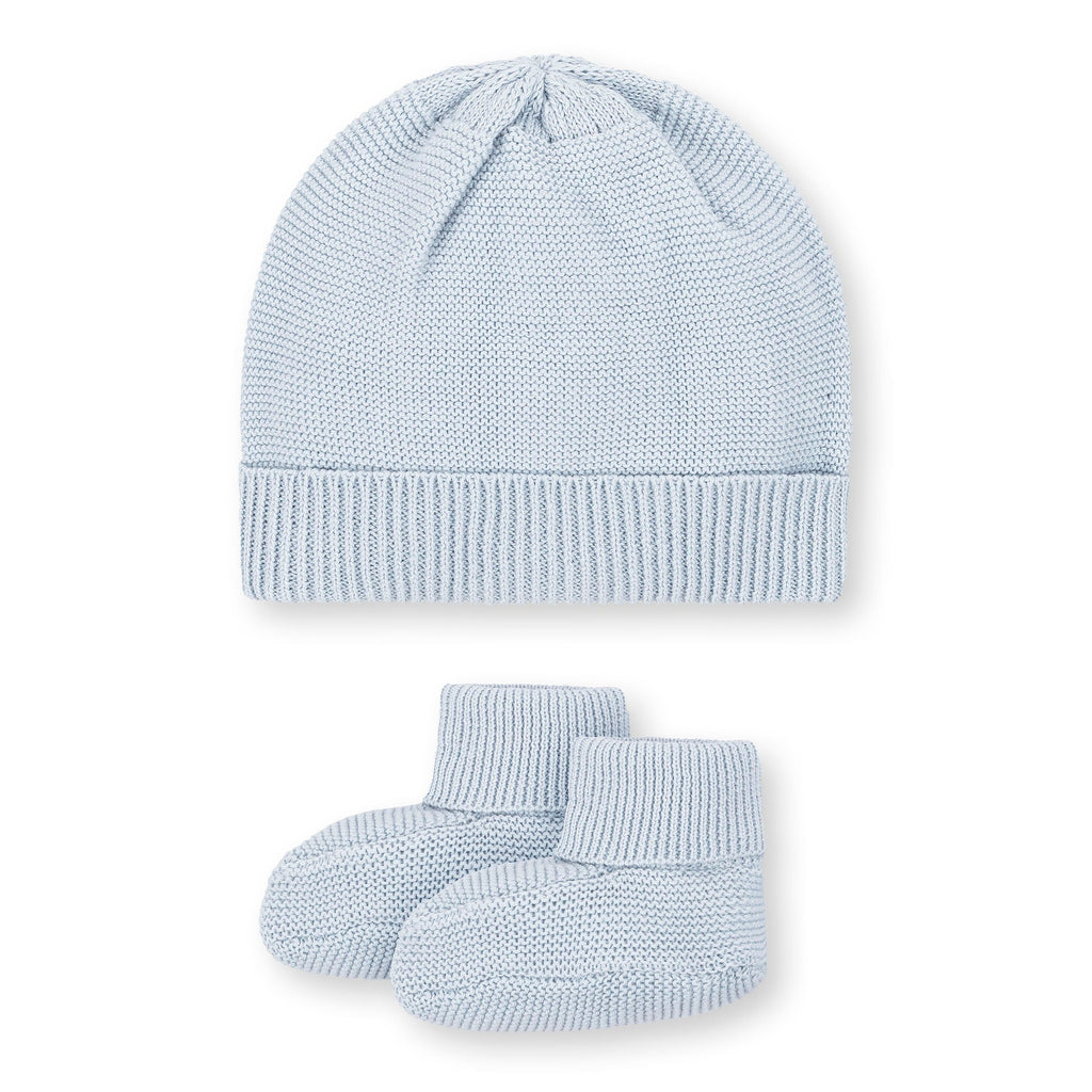 Hope & Henry Organic Sweater Beanie and Bootie Set | Playroom Avenue