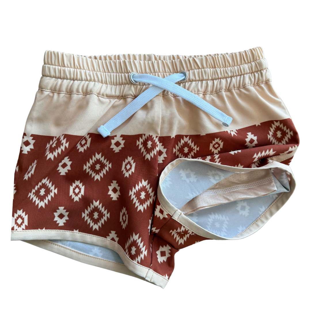 Keep the Littles Wild color block- hybrid shorts | Playroom Avenue