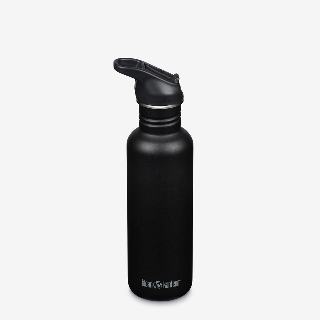 Klean Kanteen 27oz Classic with Flip Seal Sport Cap Black | Playroom Avenue