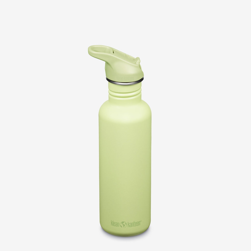 Klean Kanteen 27oz Classic with Flip Seal Sport Cap Shadow Lime | Playroom Avenue