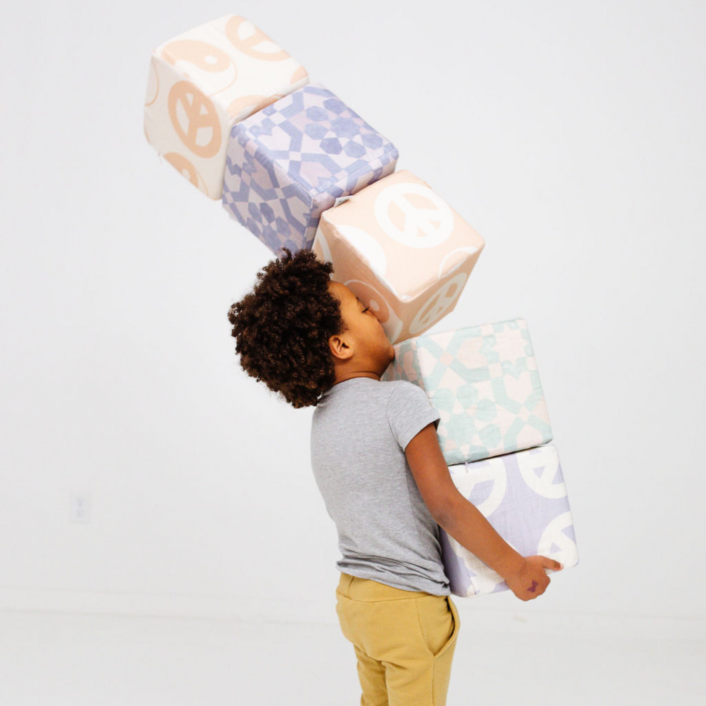 Toki Kids Blue Tile Play Cube | Playroom Avenue