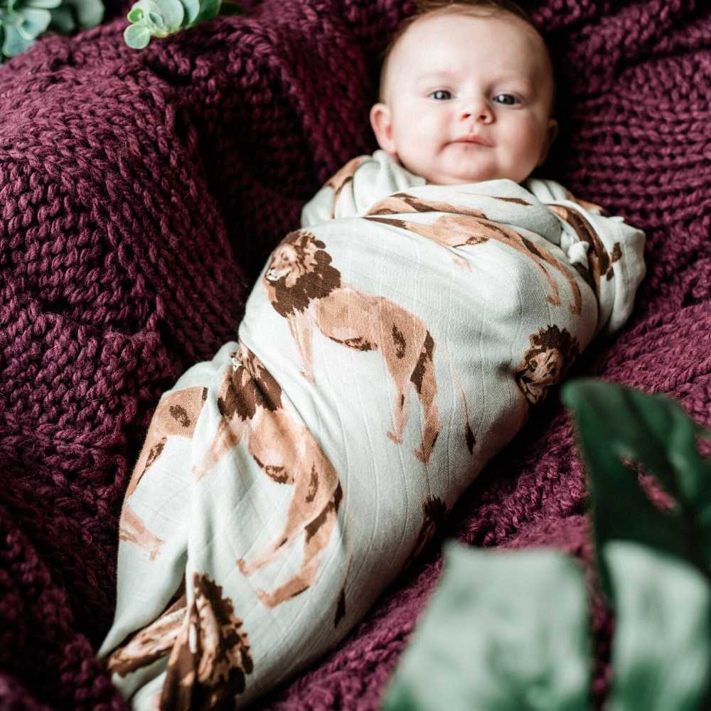 Milkbarn Strawberry Organic Cotton Swaddle | Playroom Avenue