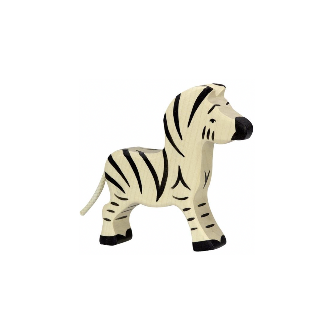 Holztiger Wooden Small Zebra Figure | Playroom Avenue