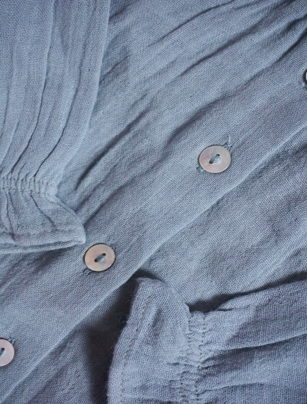 La Petit Lapin Emery | Organic Muslin Cotton Blouse | Slate | Playroom Avenue