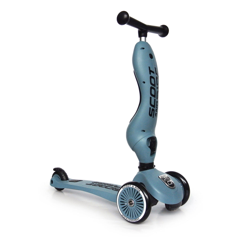 Scoot and Ride Highwaykick 1 Scooter and Ride On Toy Steel | Playroom Avenue