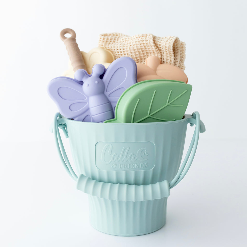 Calla and Friends Peach Blossom Silicone Beach Toy Set | Playroom Avenue