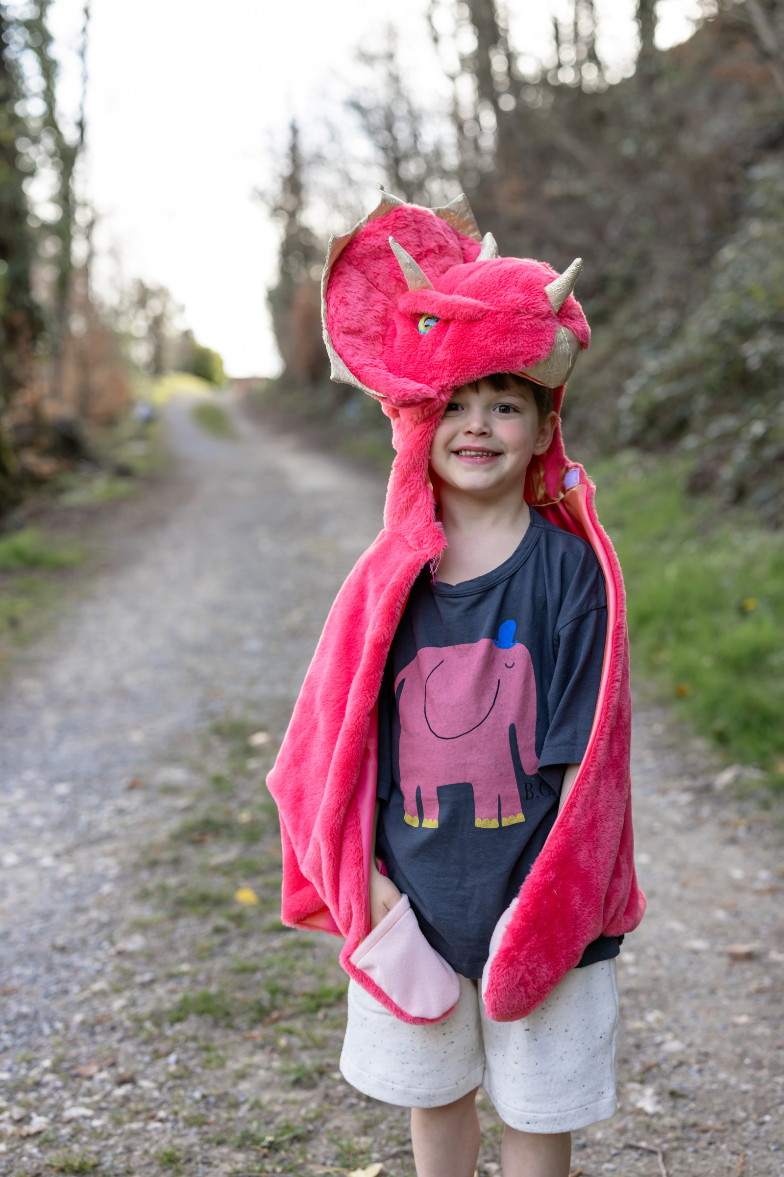Great Pretenders Red Triceratops Cuddle Cape | Playroom Avenue