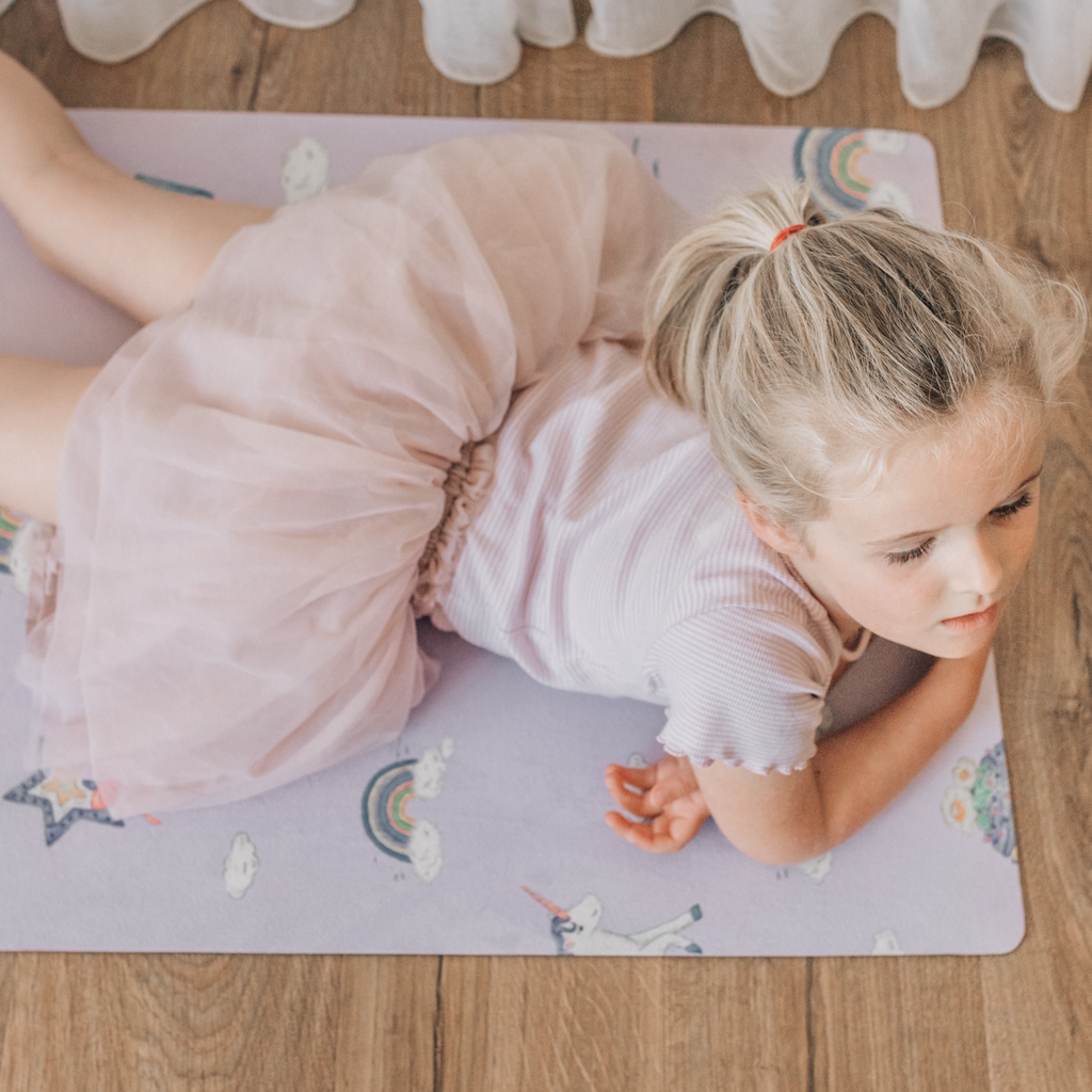 Mindful And Co Printed Kids Yoga Mats | Playroom Avenue