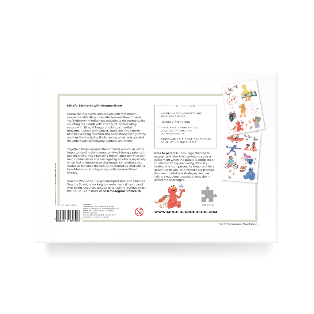 Mindful And Co Mindful Moments with Sesame Street Floor Puzzle | Playroom Avenue