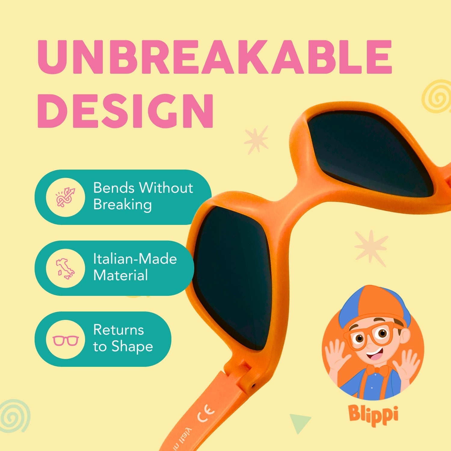 ro•sham•bo Blippi Shades for Kids | Playroom Avenue