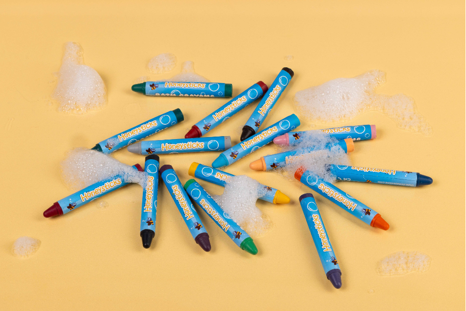 Honeysticks Bath Crayon Jumbos - Safe Non-Toxic Bath Crayons for Kids | Playroom Avenue