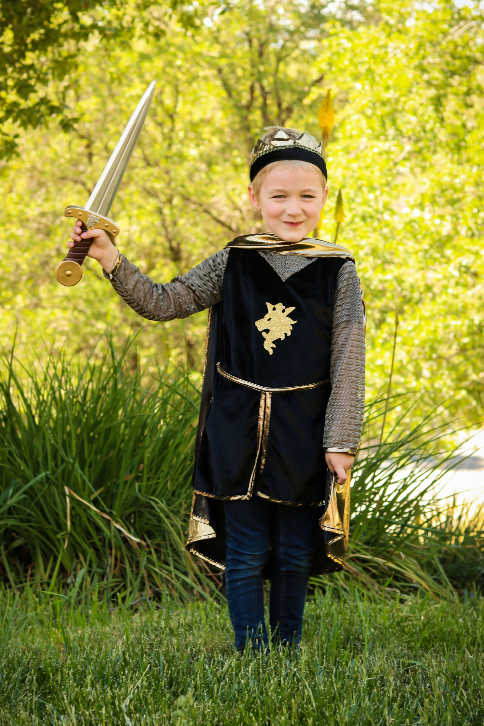 Great Pretenders Knight Set with Tunic, Cape and Crown | Playroom Avenue