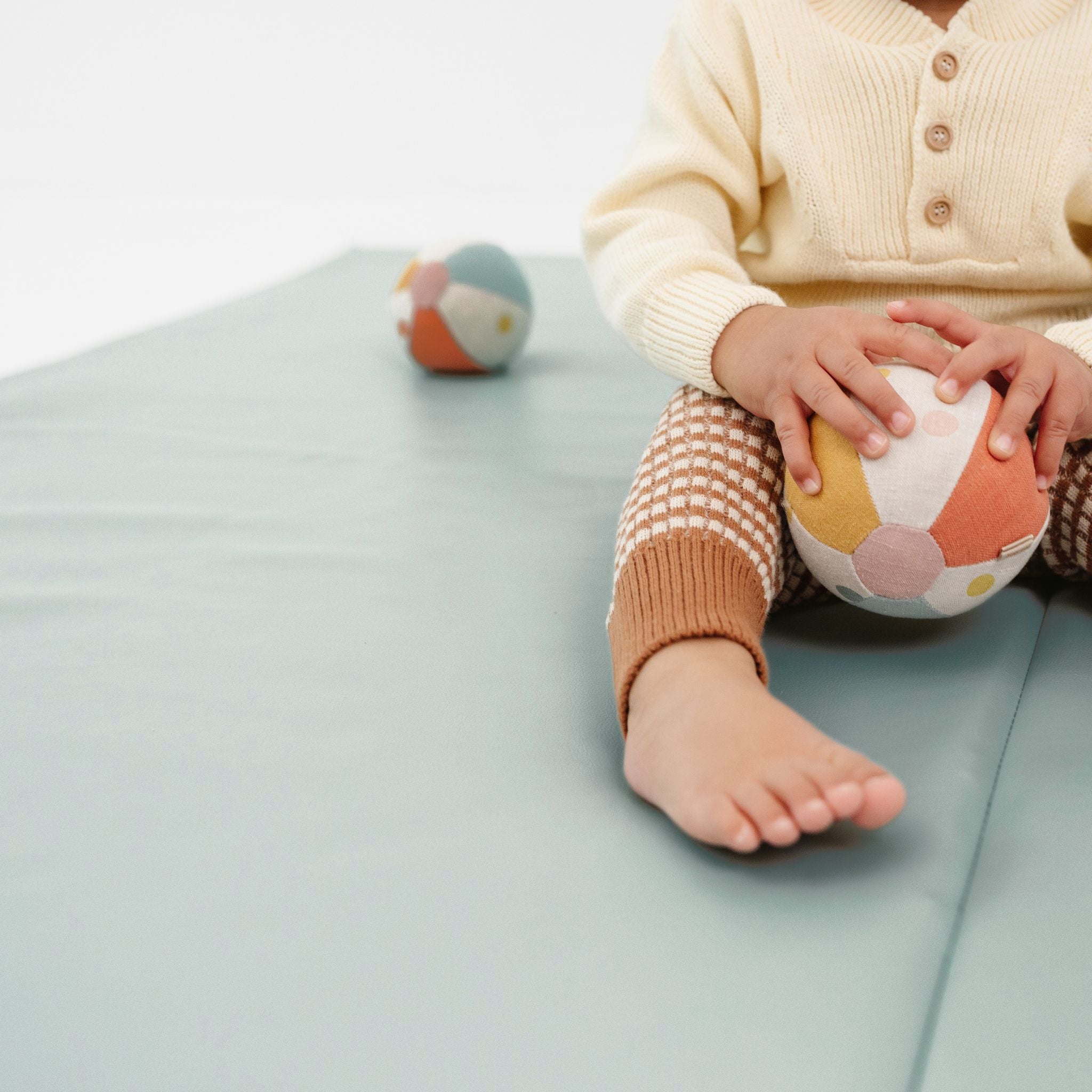 Toki Kids Sage Vegan Leather Mat | Playroom Avenue