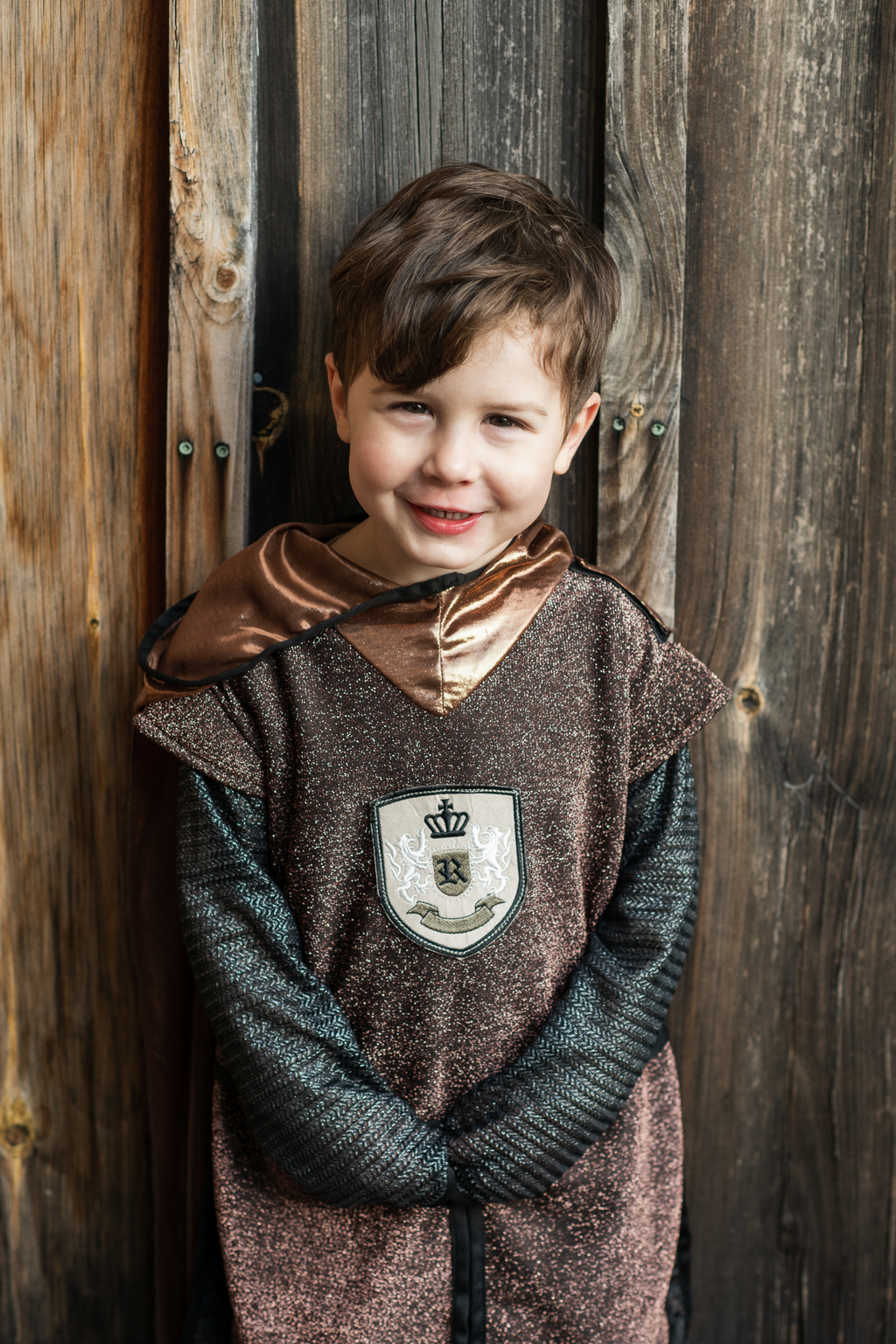 Great Pretenders Brilliant Copper Knight Tunic with Cape | Playroom Avenue