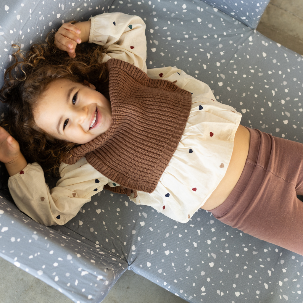 Toki Kids Terrazzo Slate Play Couch | Playroom Avenue