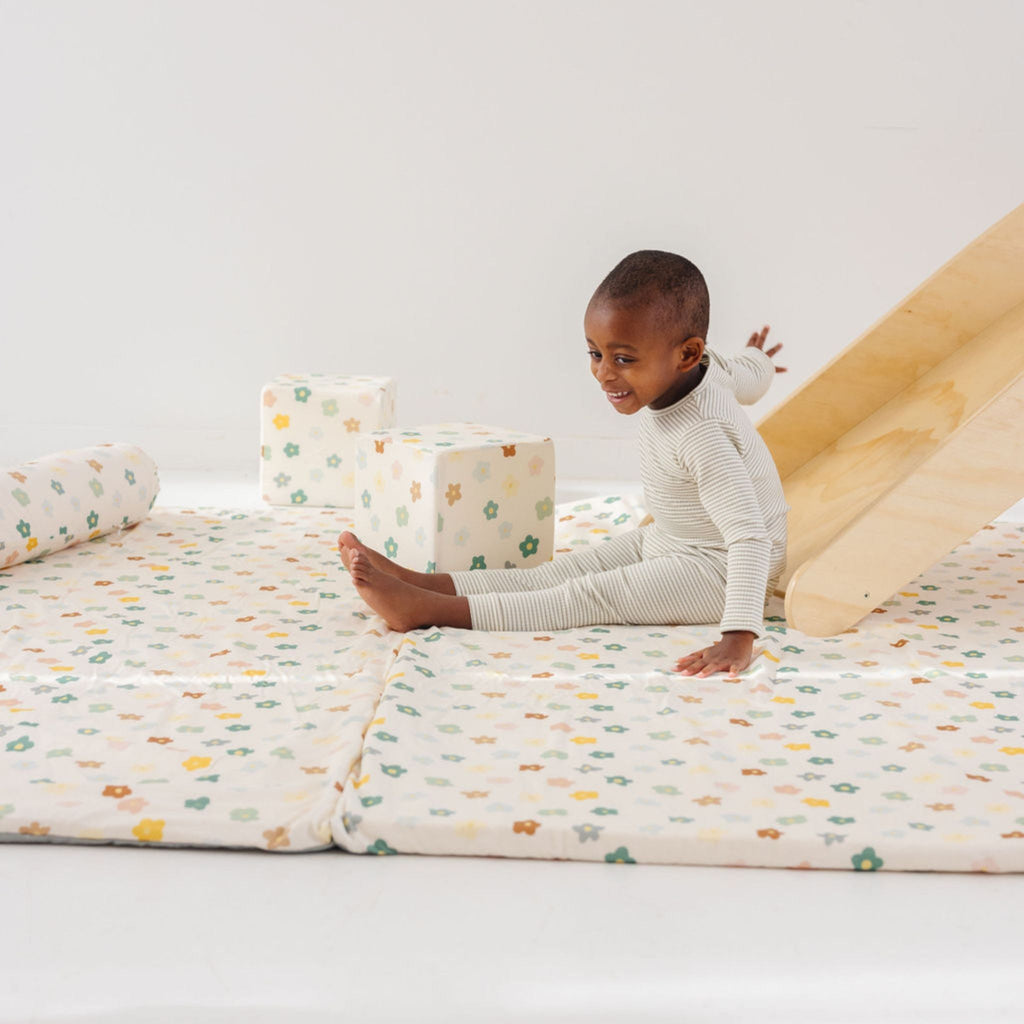 Toki Kids Playful Posies Organic Cotton Mat - Playroom Avenue