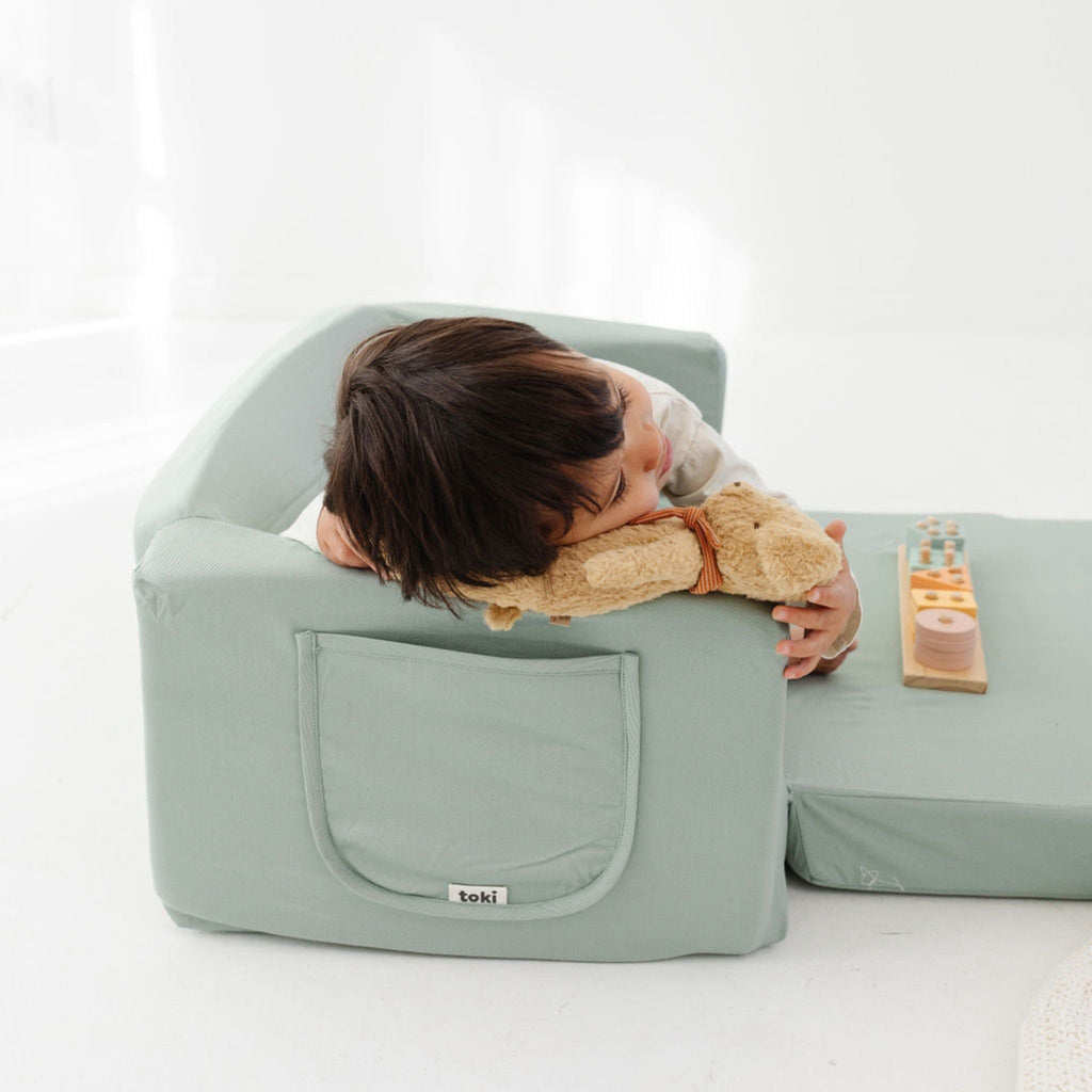 Toki Kids Sage Play Couch | Playroom Avenue