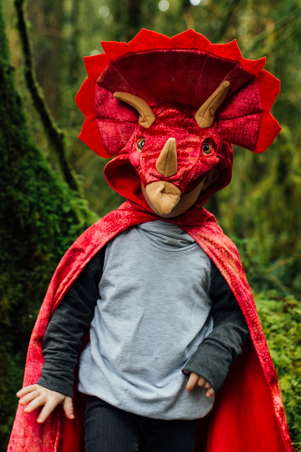 Great Pretenders Triceratops Hooded Dinosaur Cape