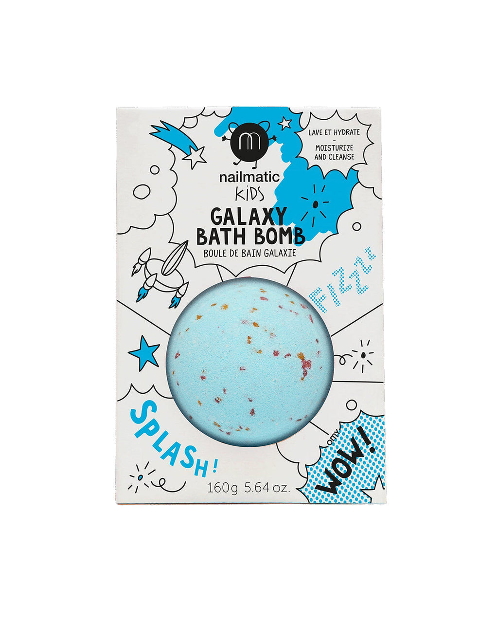 Nailmatic Bath Bomb for Kids GALAXY COMET Red Flakes | Playroom Avenue