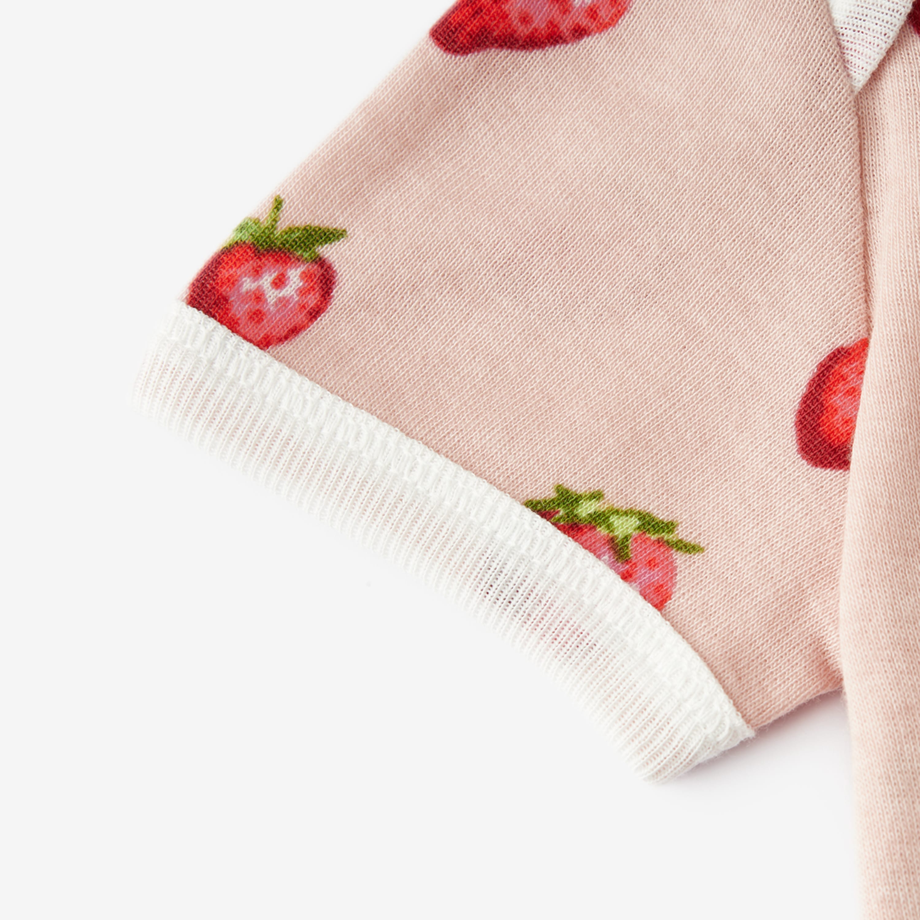 Milkbarn Strawberry Organic Cotton Short Sleeve One Piece | Playroom Avenue