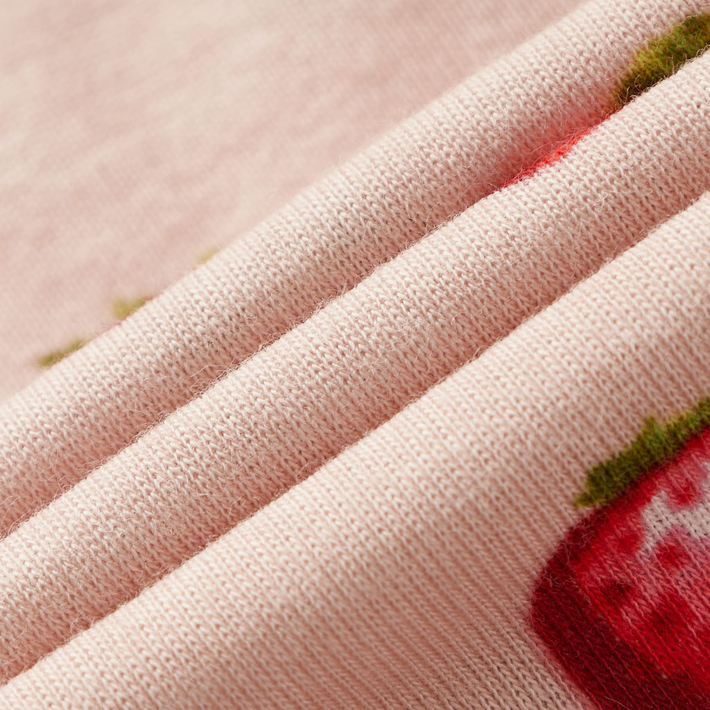 Milkbarn Strawberry Organic Cotton Short Sleeve One Piece | Playroom Avenue