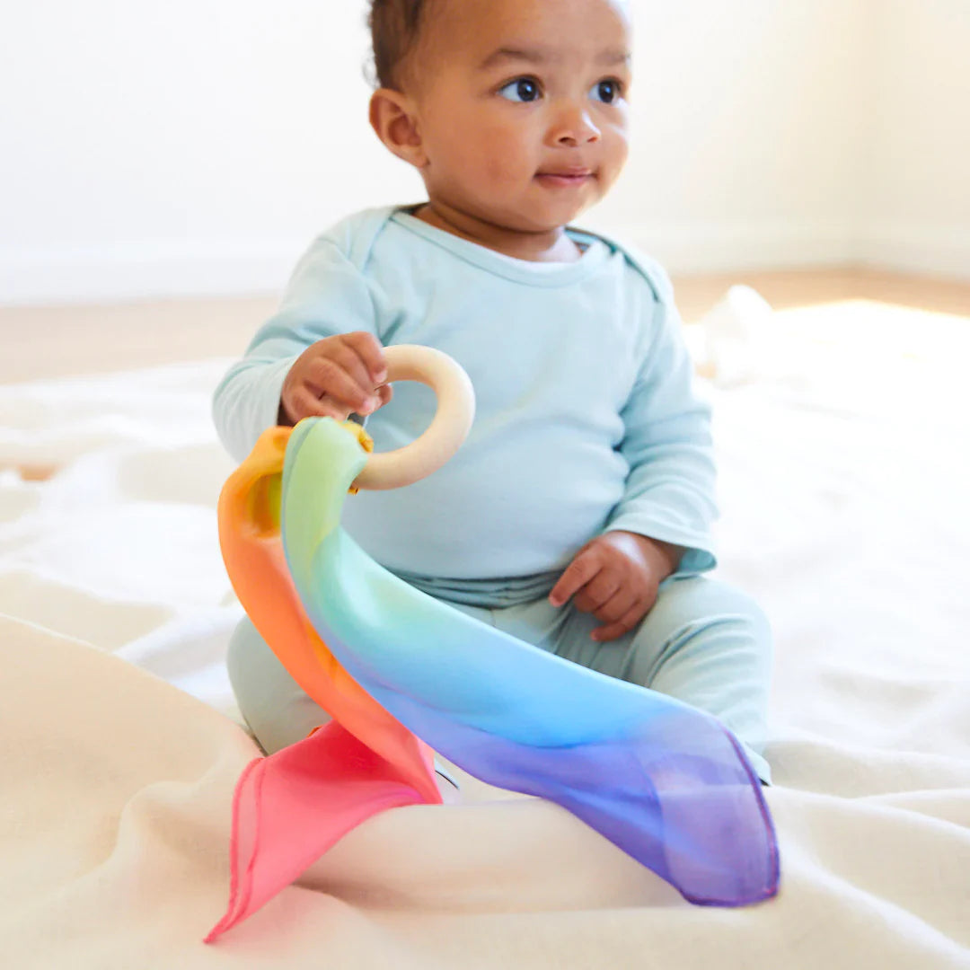 Sarah's Silks Rainbow Teether | Playroom Avenue