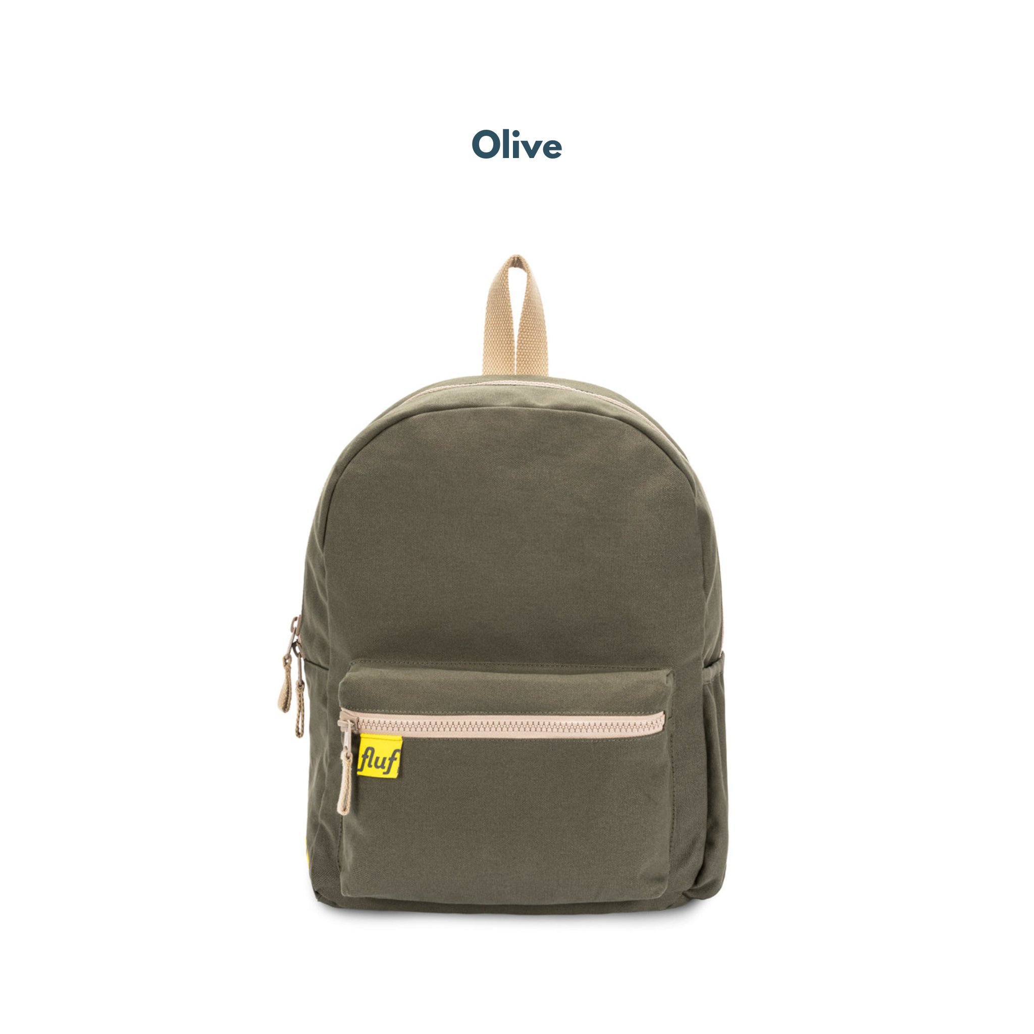 The Good Kiind Backpack - Machine Washable Cotton Olive | Playroom Avenue