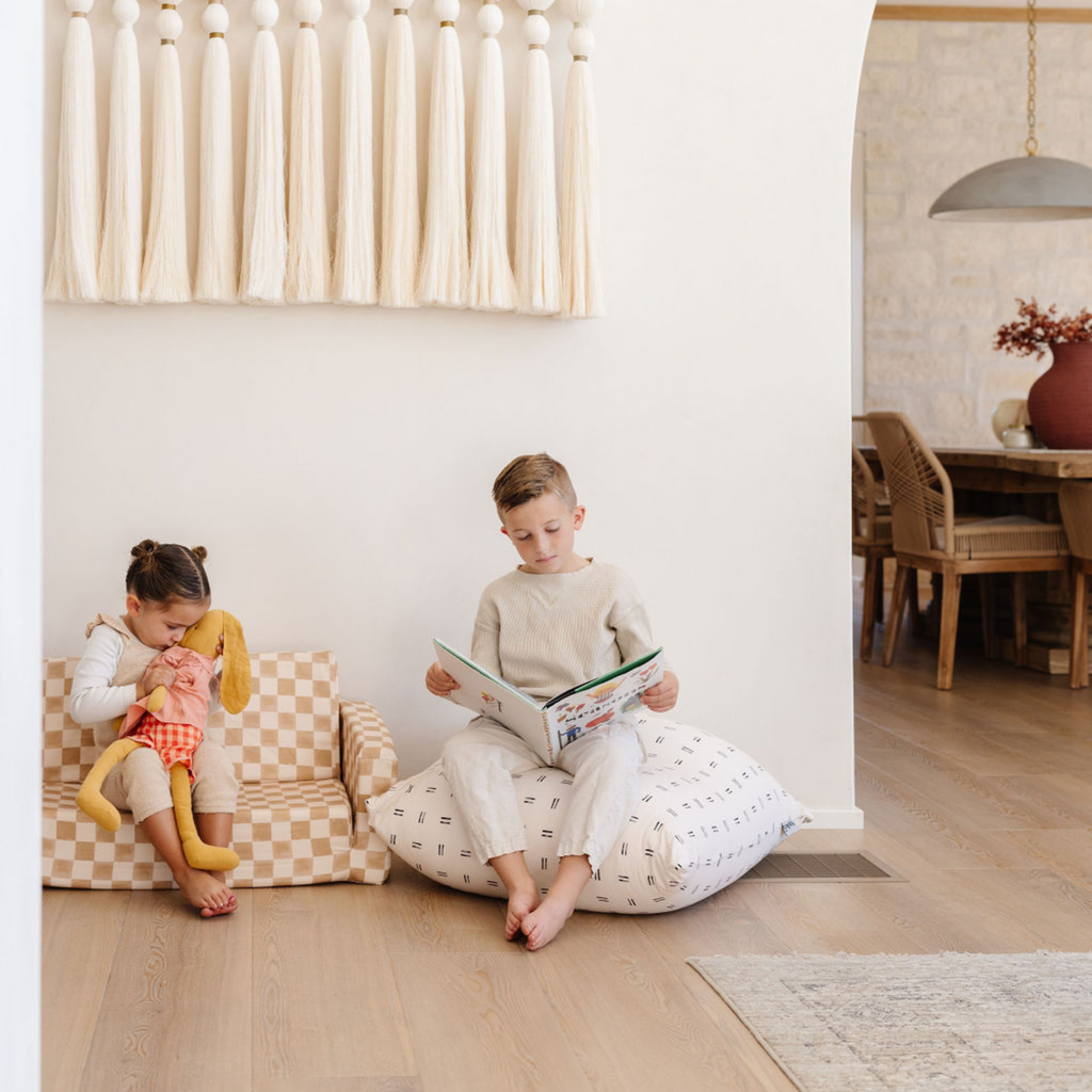 Toki Kids Checker Toffee Play Couch | Playroom Avenue