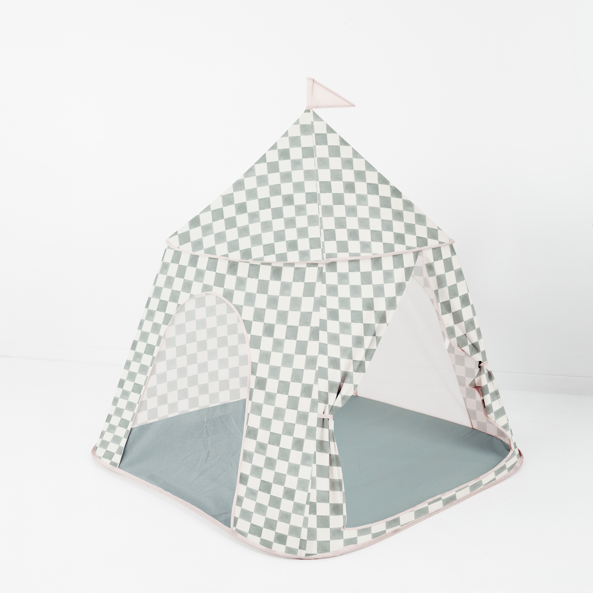 Toki Kids Checker Matcha Play Tent - Playroom Avenue