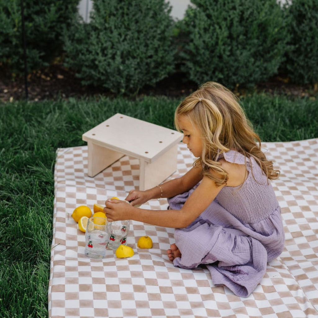 Toki Kids Checker Gumdrop Vegan Leather Mat | Playroom Avenue