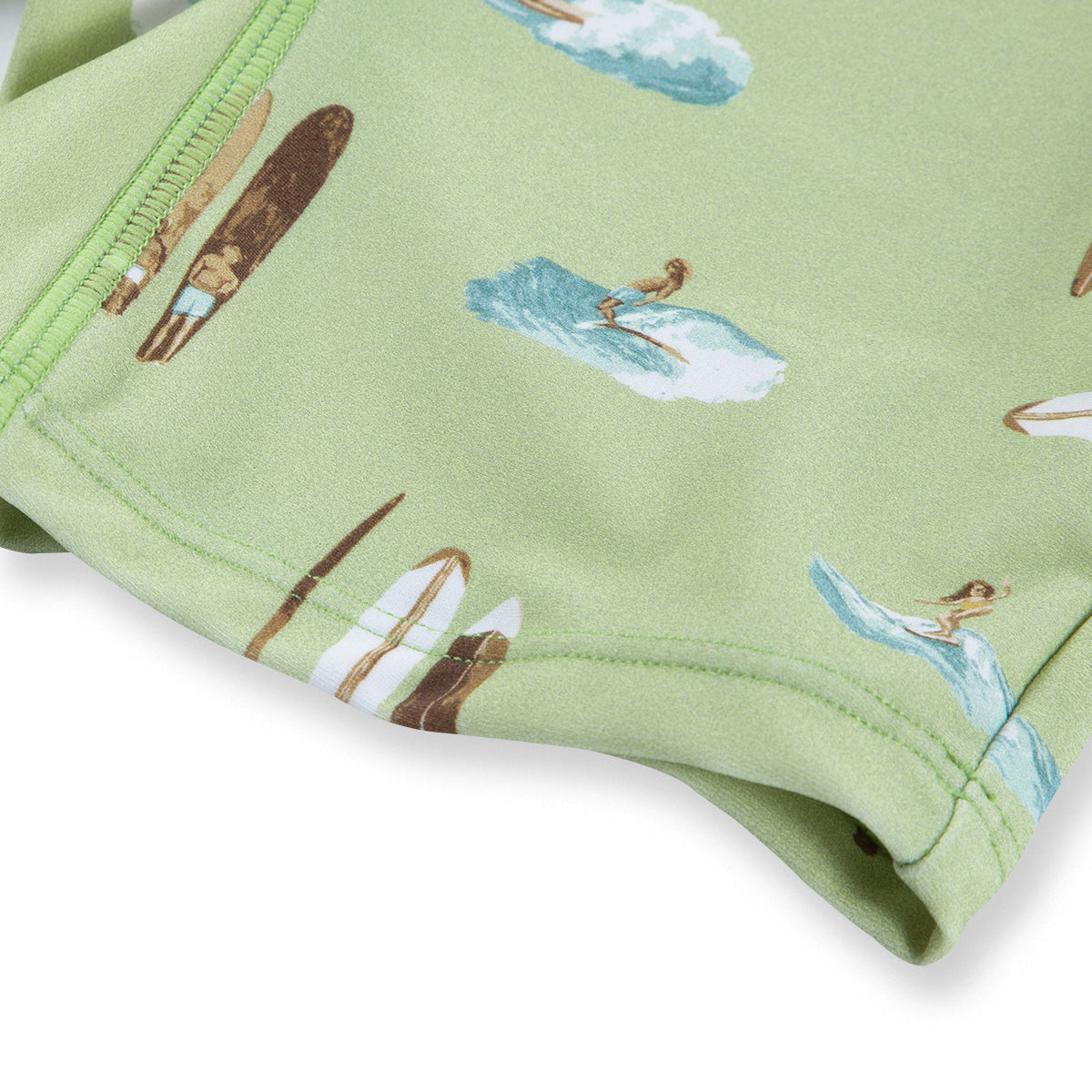 Milkbarn Summer Surf Zipper Short Sleeve Shortall Swimsuit | Playroom Avenue