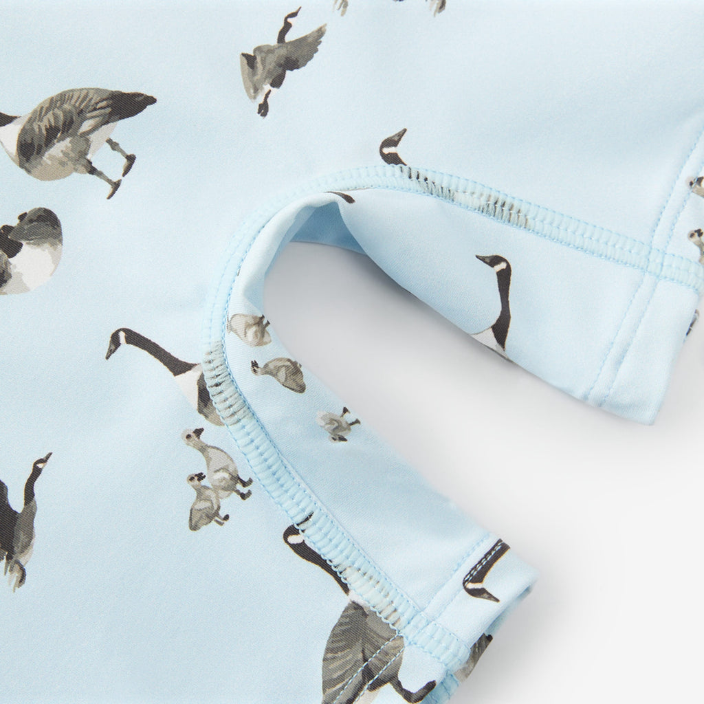 Milkbarn Goose Zipper Shortall Swimsuit | Playroom Avenue