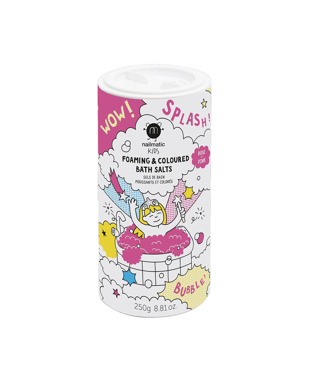 Nailmatic Bath Salts for Kids FOAMING Pink | Playroom Avenue