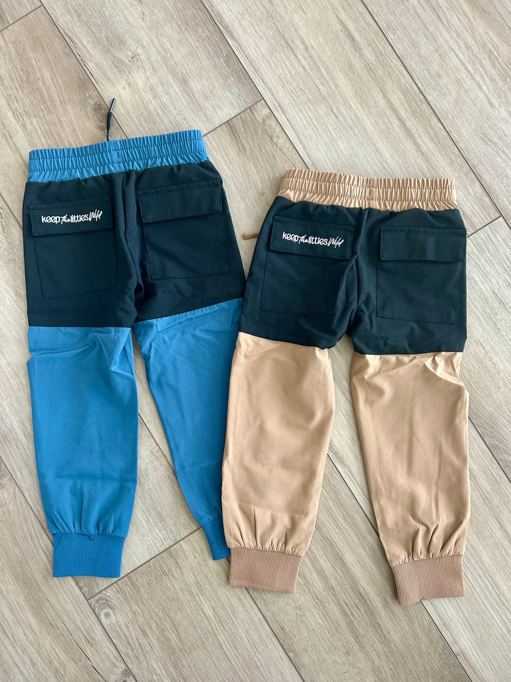 Keep the Littles Wild Hiking pants- water resistant tan | Playroom Avenue