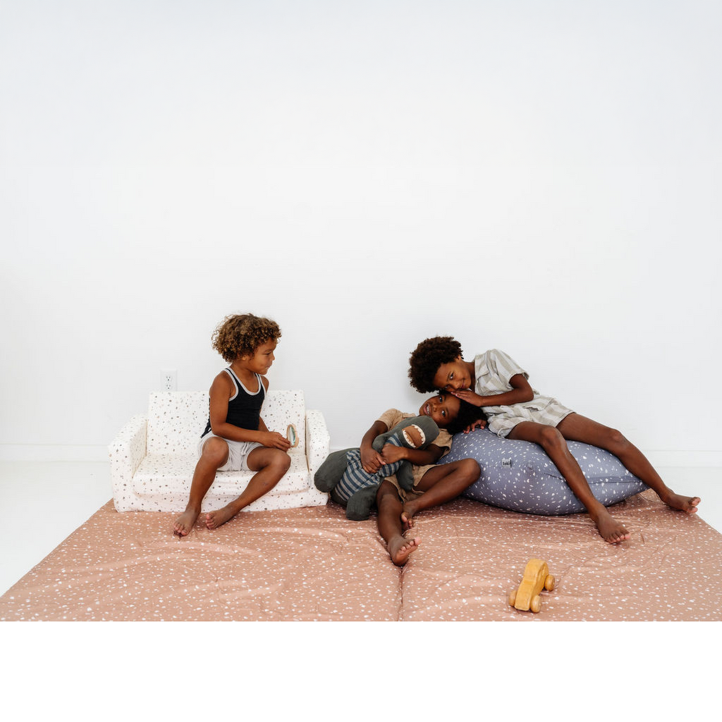 Toki Kids Terrazzo Clay Organic Cotton Mat | Playroom Avenue
