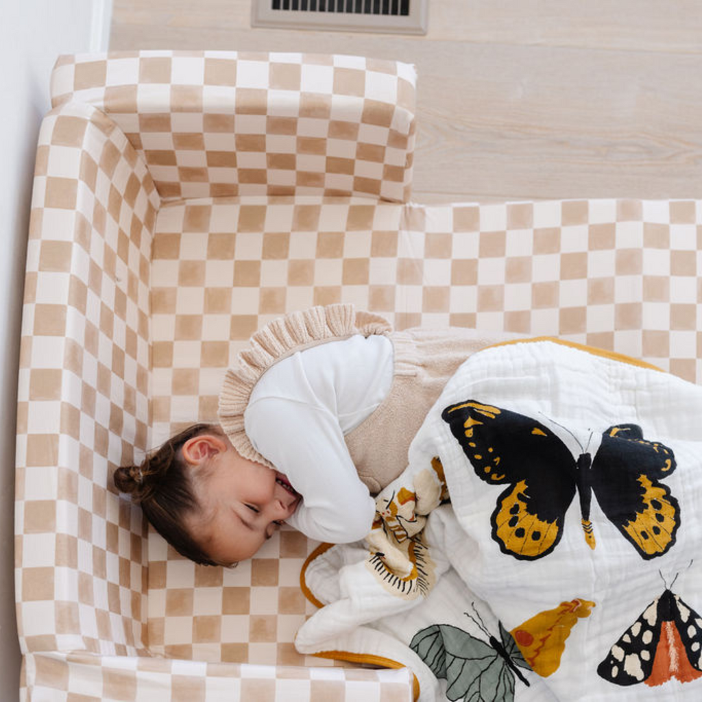 Toki Kids Checker Toffee Play Couch | Playroom Avenue