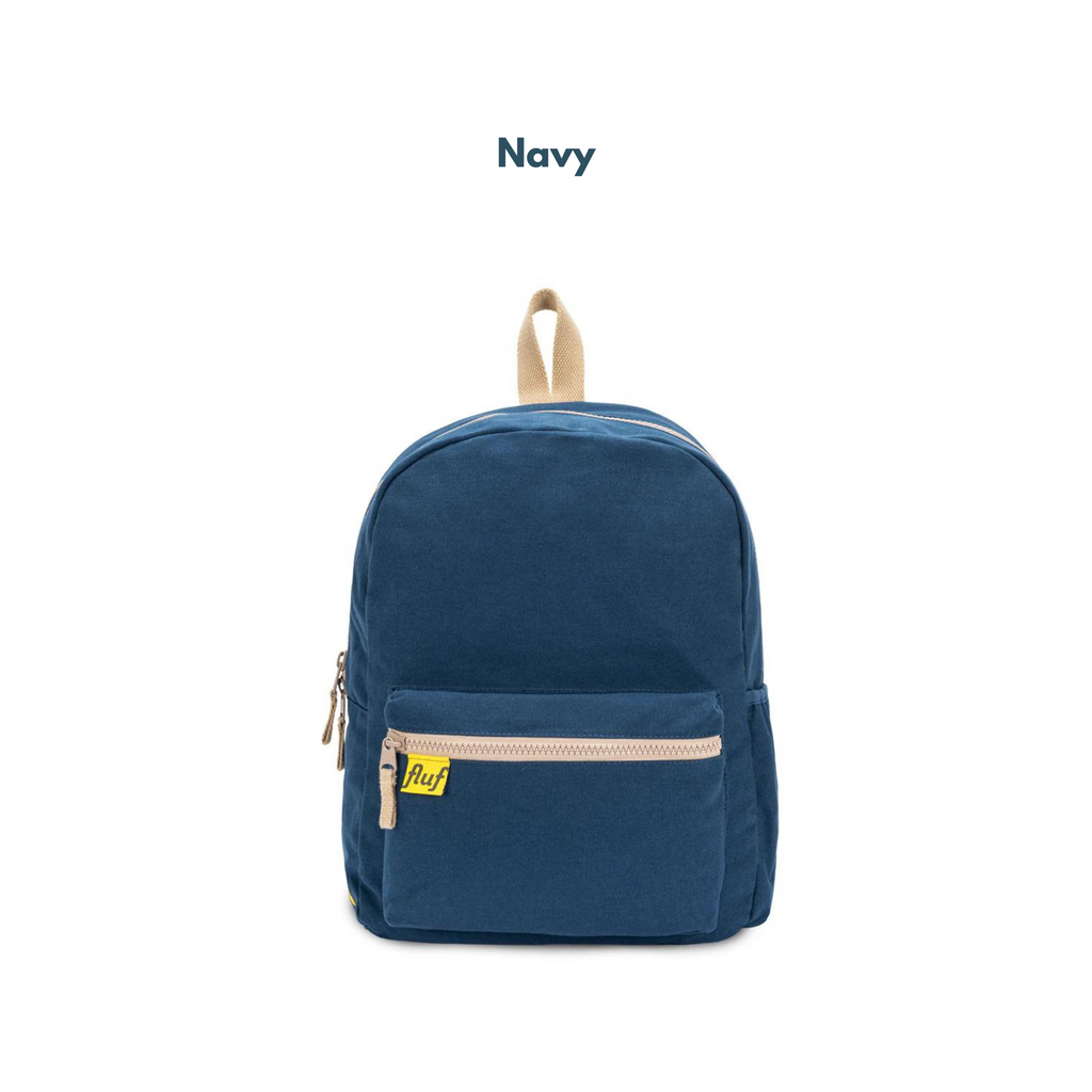 The Good Kiind Backpack - Machine Washable Cotton Navy | Playroom Avenue