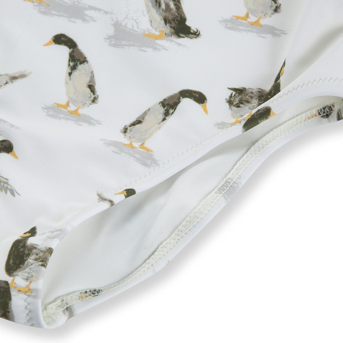 Milkbarn Duck Ruffle Square Neck Swimsuit