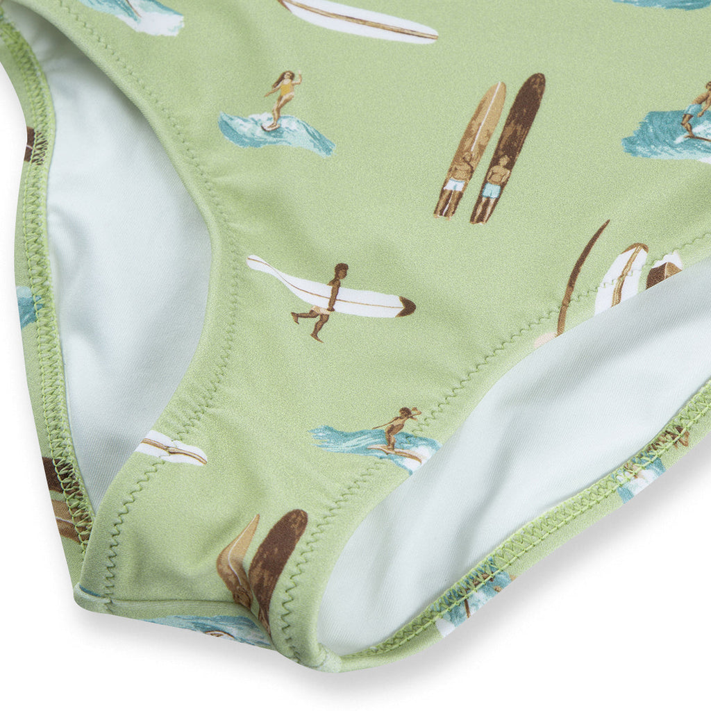 Milkbarn Summer Surf Ruffle Square Neck Swimsuit | Playroom Avenue