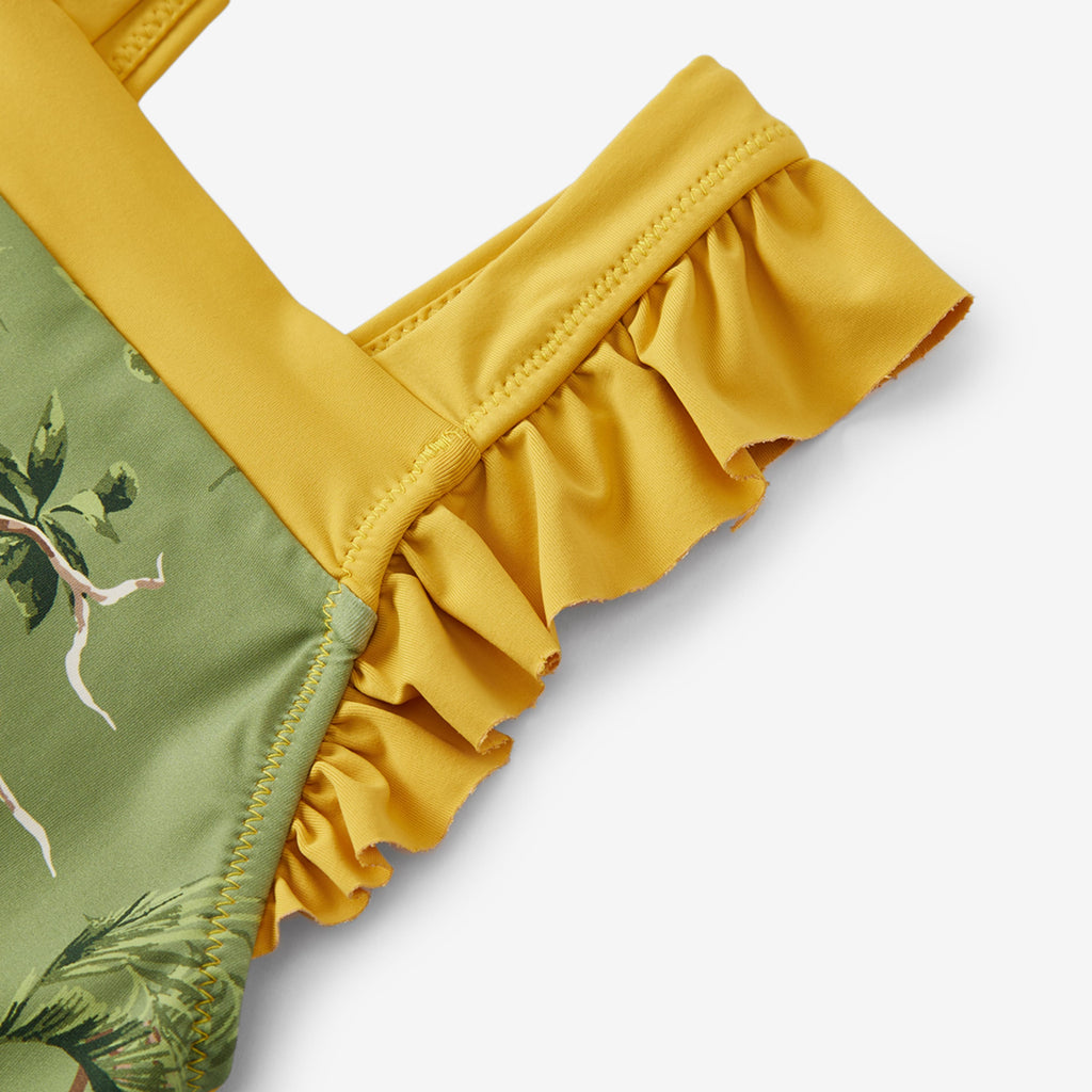 Milkbarn Toucan Ruffle Square Neck Swimsuit | Playroom Avenue