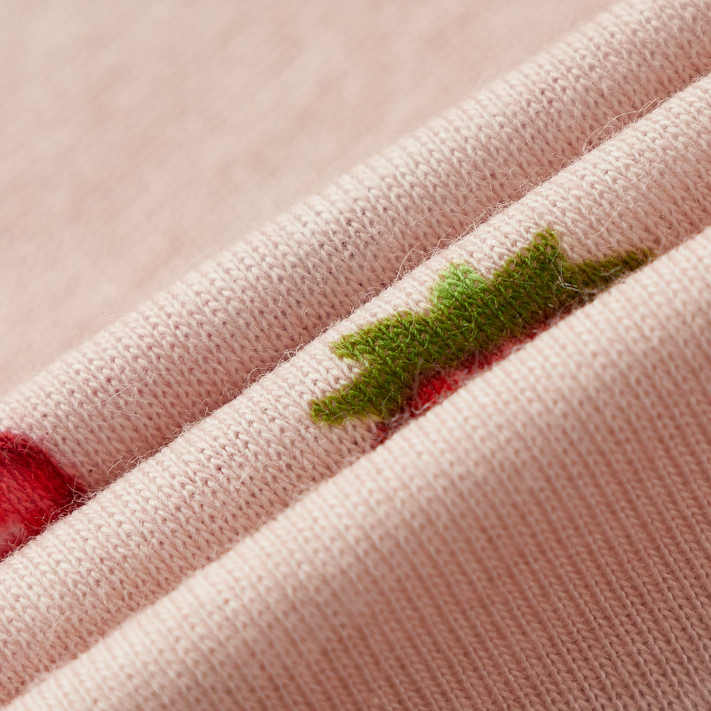 Milkbarn Strawberry Organic Cotton Long Sleeve One Piece | Playroom Avenue