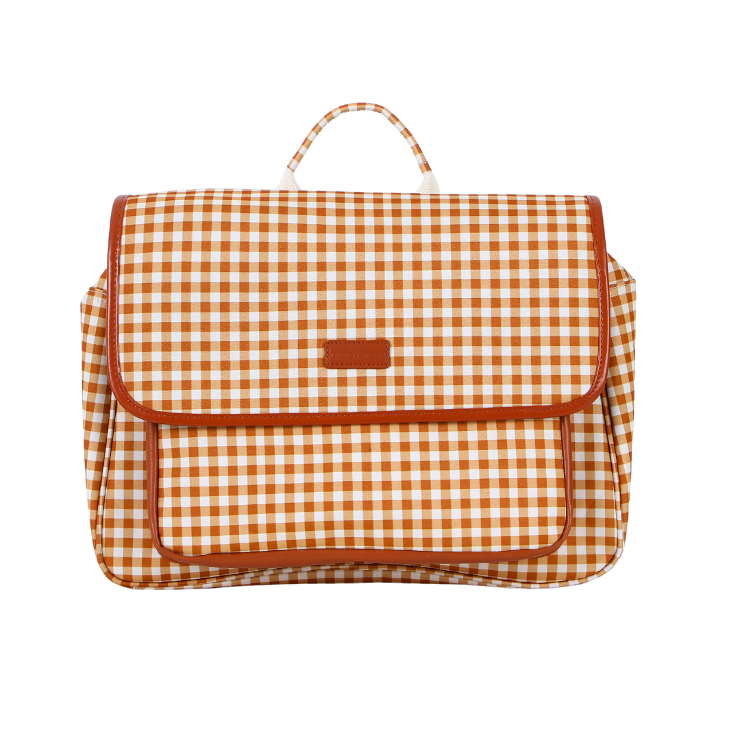 GRECH & CO. Satchel Backpack | Sienna Gingham