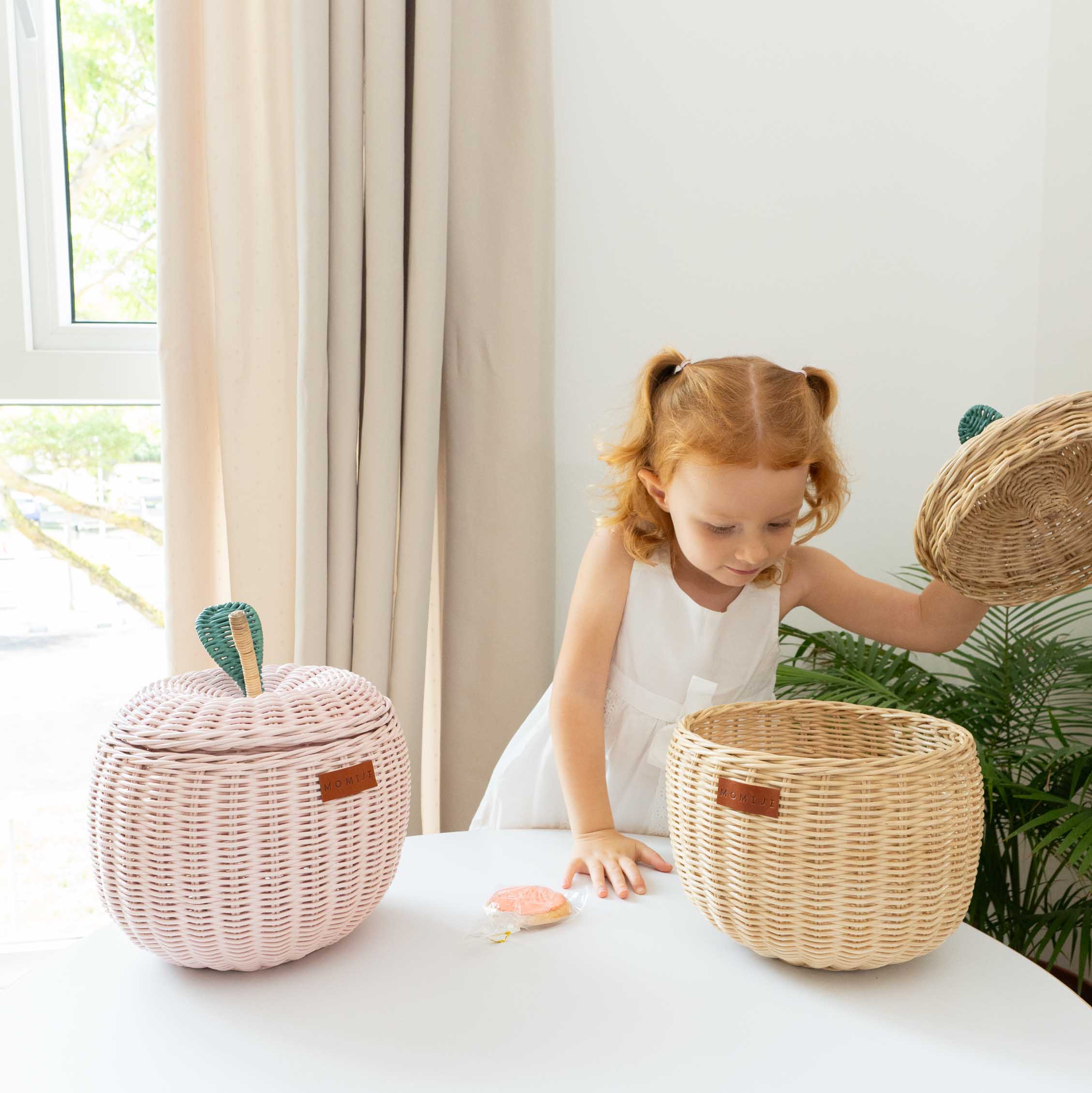 Apple Storage Basket Small - Natural | Playroom Avenue