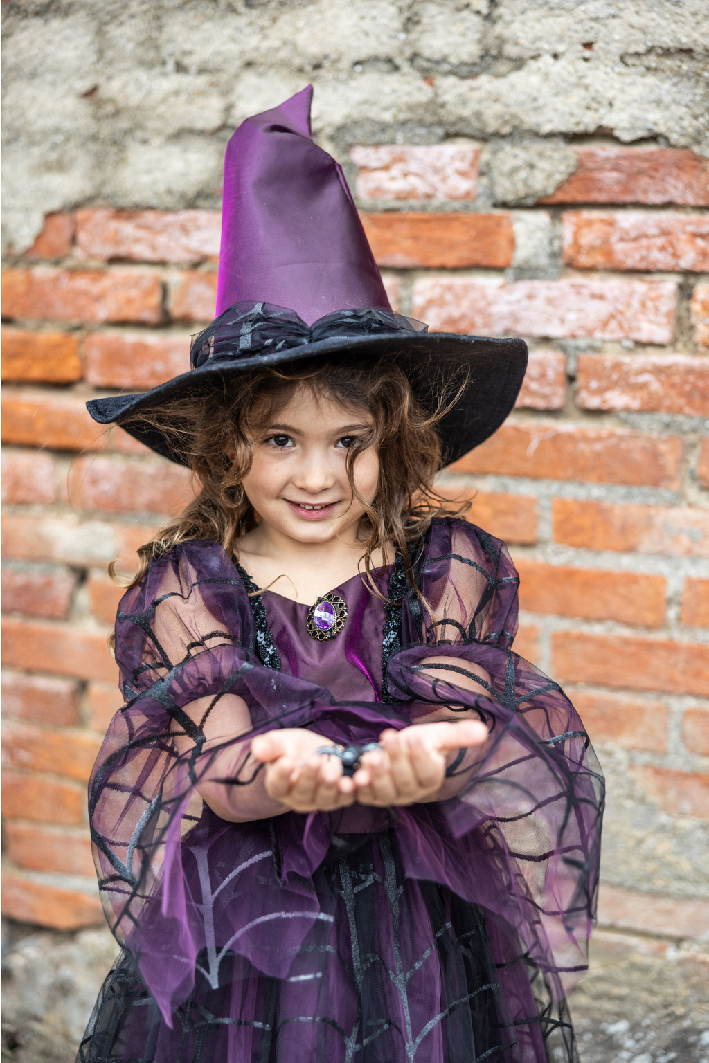 Great Pretenders Amethyst the Spider Witch Dress with Hat