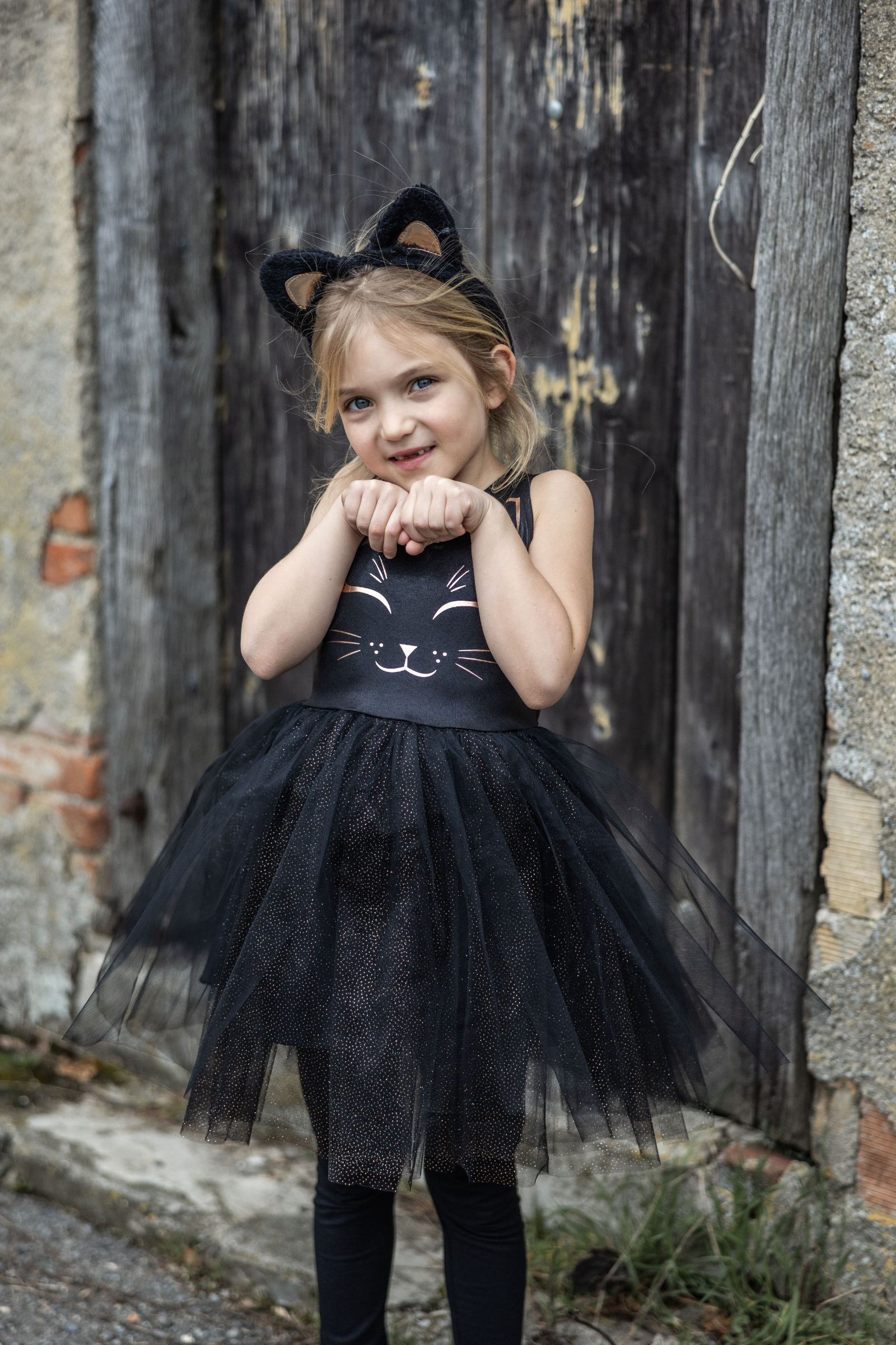 Great Pretenders Black Cat Dress & Headpiece | Playroom Avenue