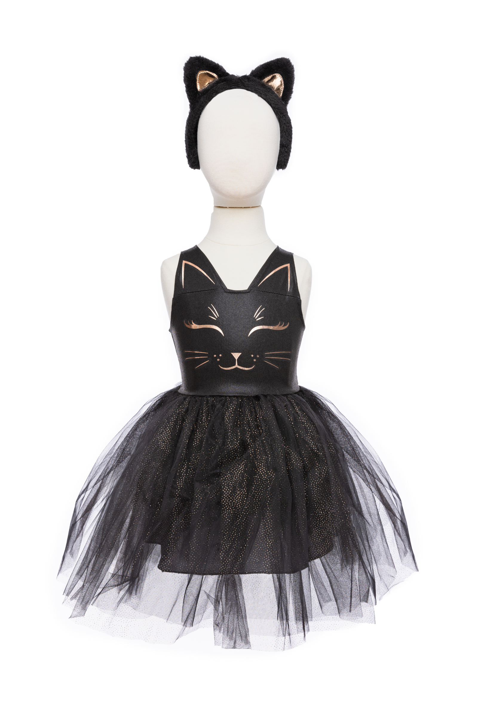 Great Pretenders Black Cat Dress & Headpiece | Playroom Avenue