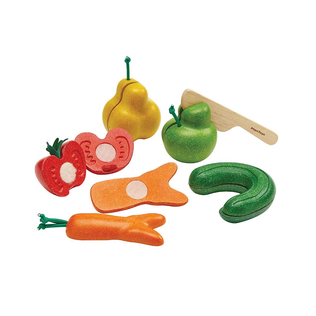 PlanToys Wonky Fruit & Vegetables | Playroom Avenue
