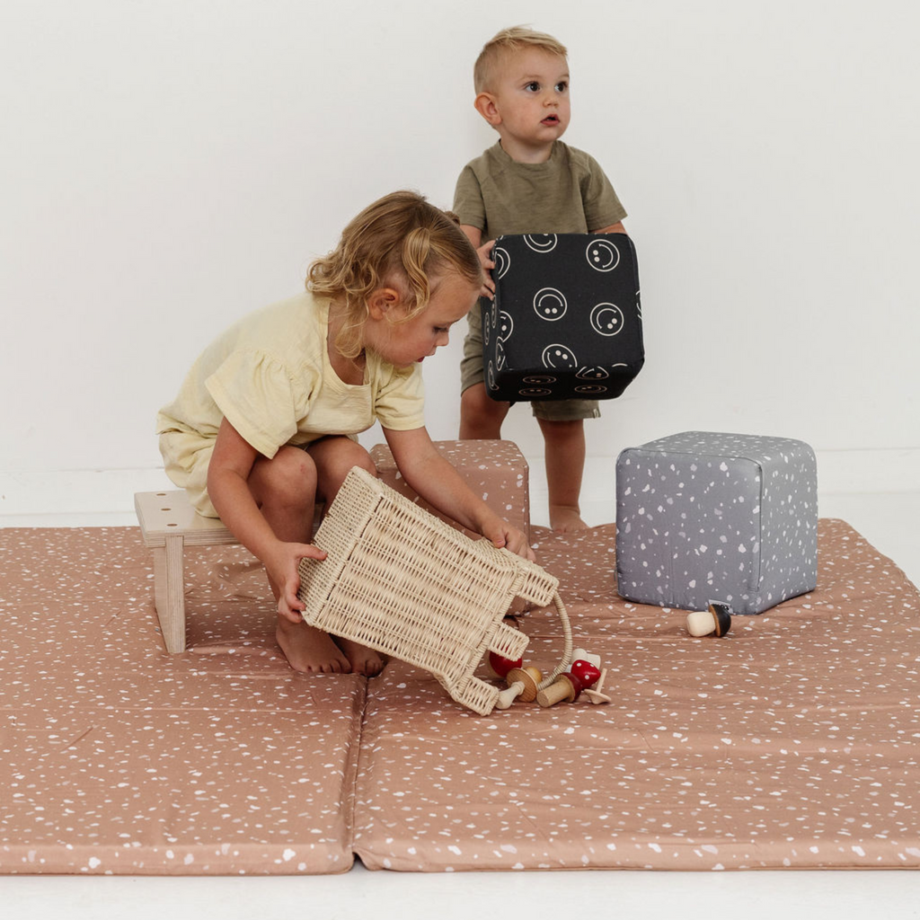Toki Kids Terrazzo Clay Organic Cotton Mat | Playroom Avenue