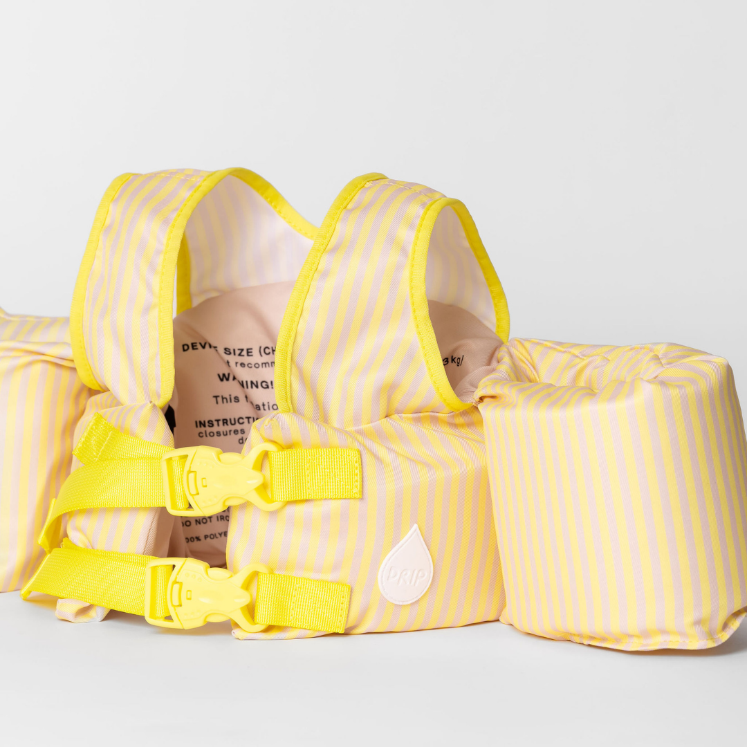 Dripfloats Yellow Stripe Kids Float