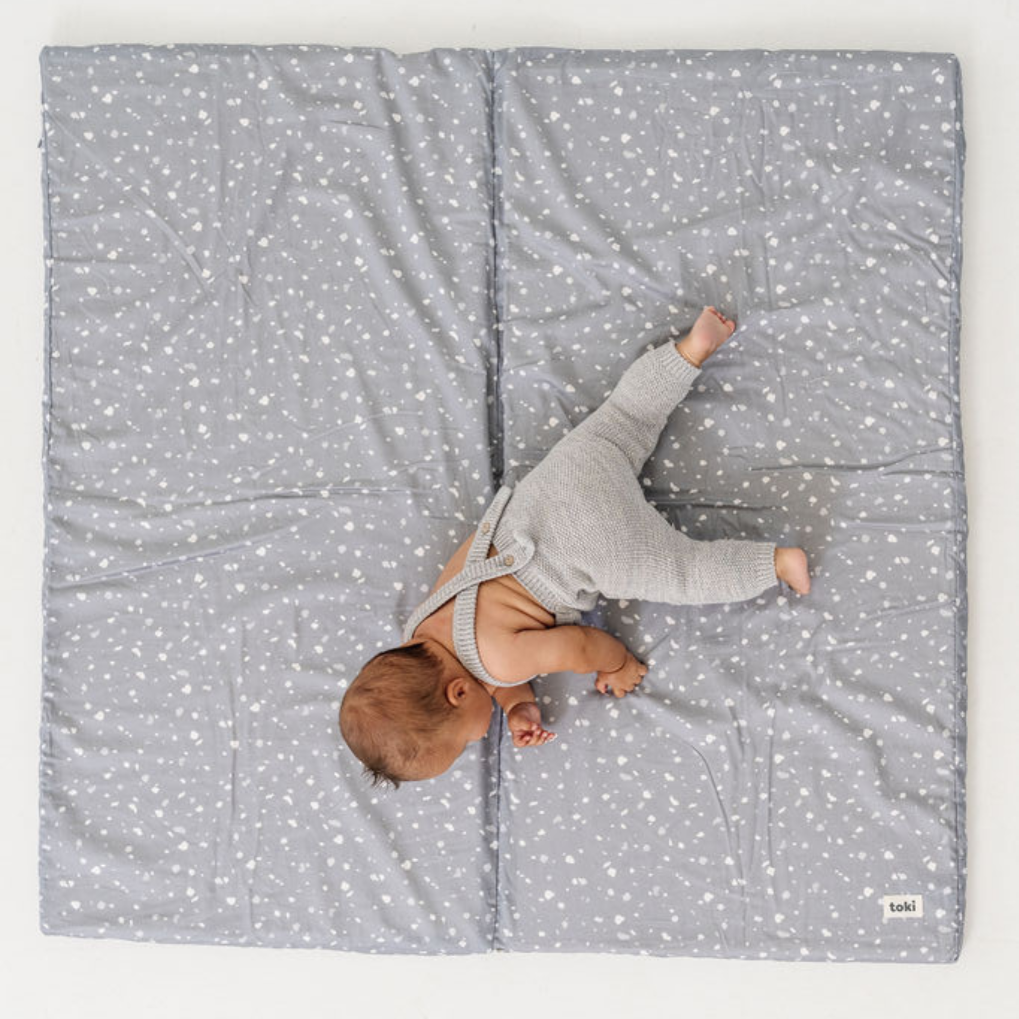 Toki Kids Terrazzo Slate Organic Cotton Mat | Playroom Avenue